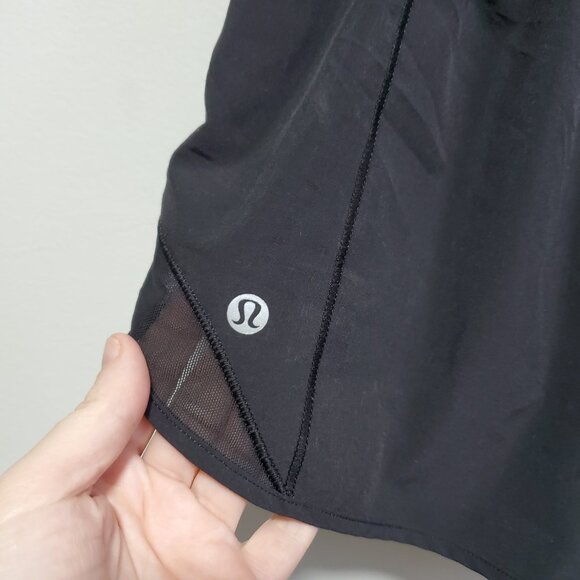 LULULEMON Hotty Hot Shorts 2 II Swift Mesh Lined Running Gym Black Womens 8 x 2" - Picture 11 of 16